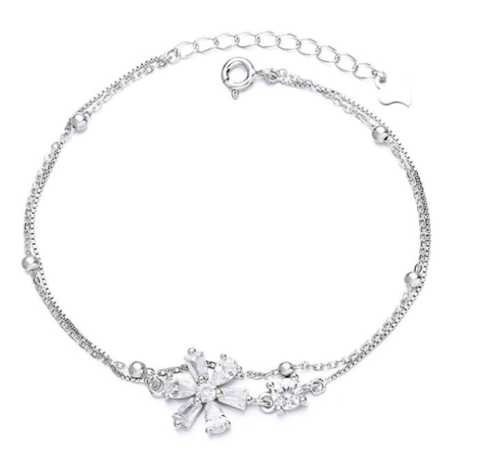 สร้อยข้อมือ เงินแท้ Romantic ลาย : Sakura