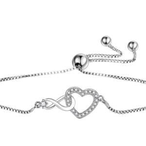 สร้อยข้อมือ เงินแท้ ลาย : Infinity Love สีเงิน