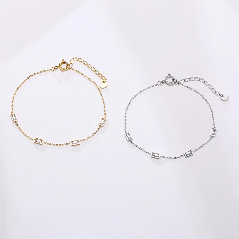 สร้อยข้อมือ ลาย:จี้หิน สเตนเลส คู่ 2 ชิ้น