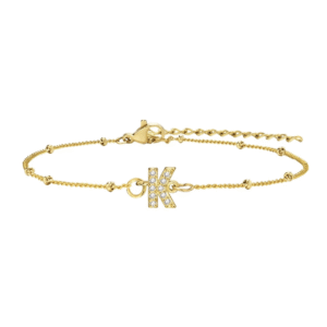 สร้อยข้อมือ สี ทอง 18K จี้ตัวอักษร K